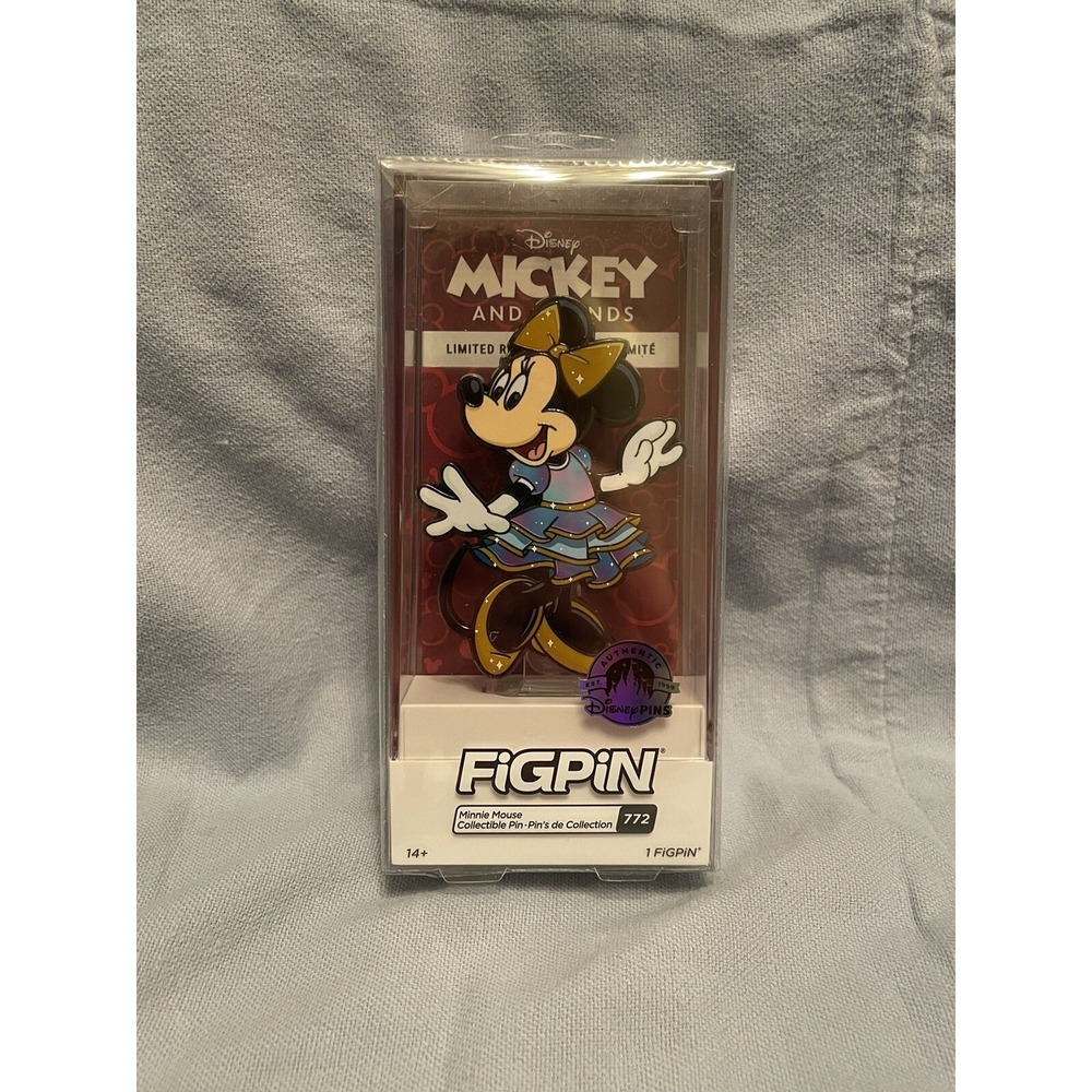 NEW Walt Disney Parks FIGPIN‎ #772 Minnie Mouse WDW 50th Anniversary LR Pin